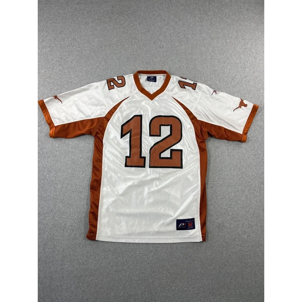 Vintage Texas Longhorns Football Jersey Mens M White Y2k 90s Pro Player